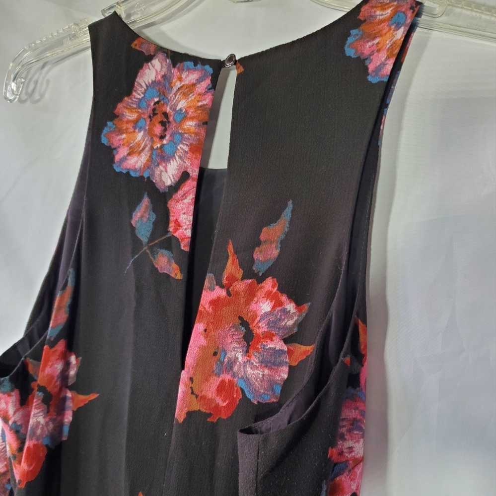 FREE PEOPLE FLORAL BOHO SLEEVELESS A-LINE FLOWY STEETCH COCKTAIL DRESS WOMENS 12 - Picture 7 of 10
